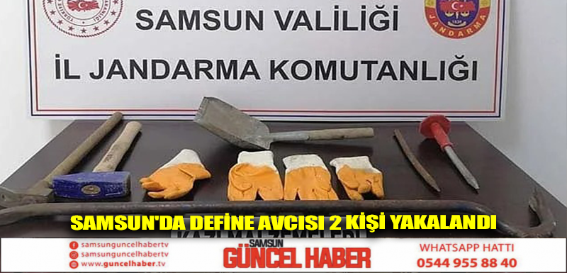 Samsun'da define avcısı 2 kişi yakalandı