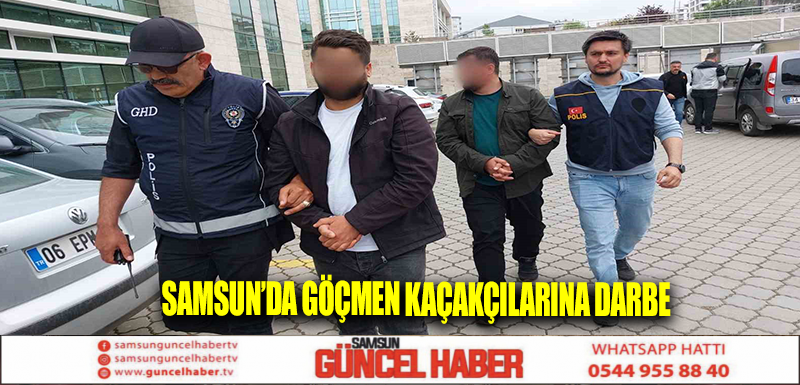 Samsun’da Göçmen Kaçakçılarına Darbe 