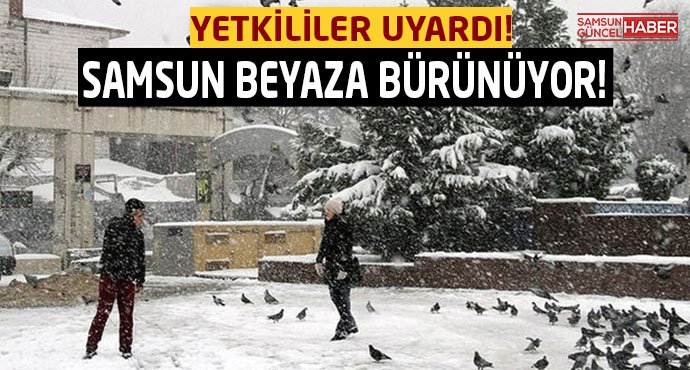 Samsun'da kar yüzünü gösterdi