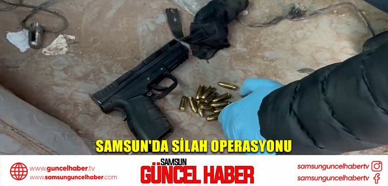 Samsun'da silah operasyonu