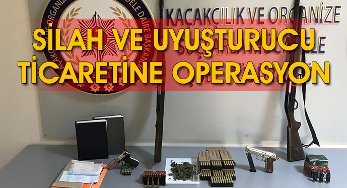 Samsun'da Silah ve Uyuşturucu Ticaretine Operasyon