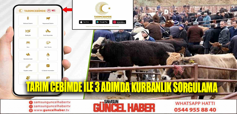 Tarım Cebimde İle 3 Adımda Kurbanlık Sorgulama