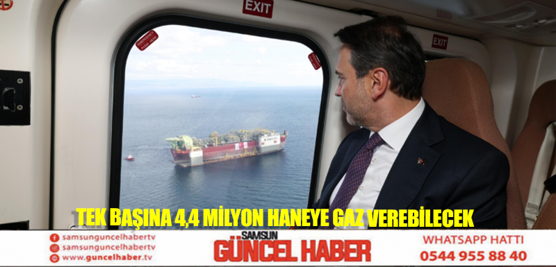 Tek başına 4,4 milyon haneye gaz verebilecek