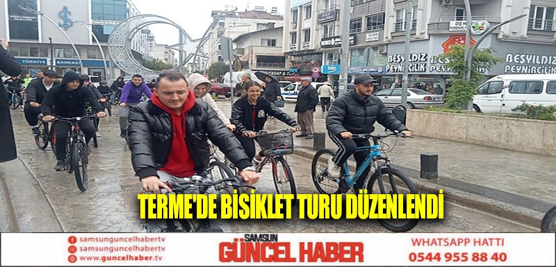 Terme'de bisiklet turu düzenlendi