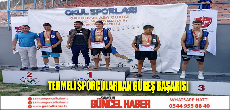 Termeli sporculardan güreş başarısı