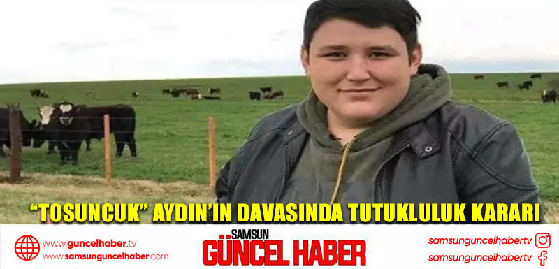 “Tosuncuk” Aydın’ın davasında tutukluluk kararı