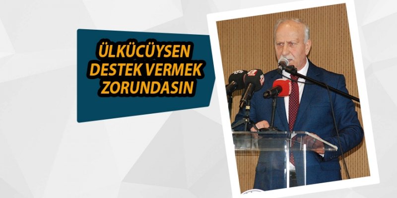 ÜLKÜCÜYSEN DESTEK VERMEK ZORUNDASIN