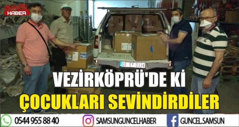 VEZİRKÖPRÜ'DE Kİ ÇOCUKLARI SEVİNDİRDİLER