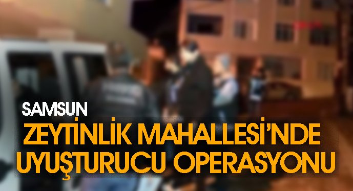 Zeytinlik Mahallesi'de Uyuşturucu Operasyonu