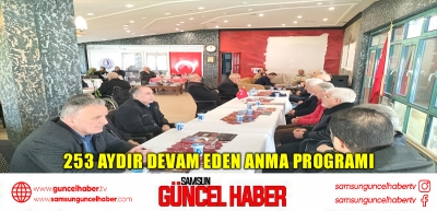 253 aydır devam eden anma programı