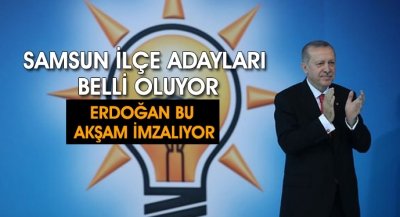 Adaylar bu gece belirlenip yarın tebliğ edilecek!