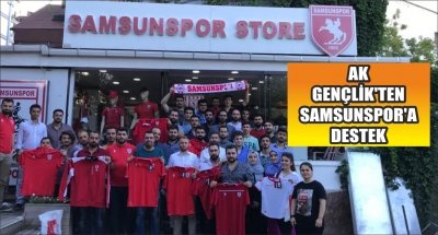 AK GENÇLİK'TEN SAMSUNSPOR'A DESTEK 