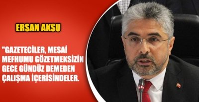 AK PARTİ İL BAŞKANI AKSU 10 OCAK GAZETECİLER GÜNÜNÜ KUTLADI