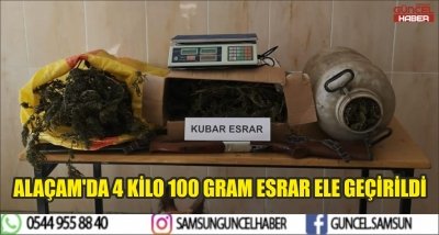 ALAÇAM'DA 4 KİLO 100 GRAM ESRAR ELE GEÇİRİLDİ