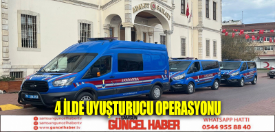 4 ilde uyuşturucu operasyonu