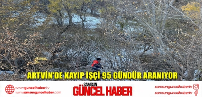 Artvin'de kayıp işçi 95 gündür aranıyor