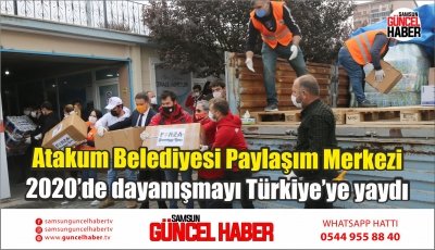 Atakum Belediyesi Paylaşım Merkezi 2020’de dayanışmayı Türkiye’ye yaydı