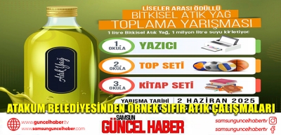 Atakum Belediyesinden örnek sıfır atık çalışmaları