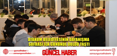 Atakum Belediyesinin dayanışma sofrası ilk gününde doldu taştı