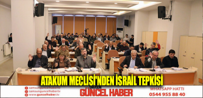 Atakum Meclisi'nden İsrail tepkisi