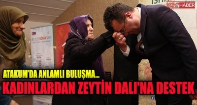 Atakum’da anlamlı buluşma... Kadınlardan Zeytin Dalı'na destek