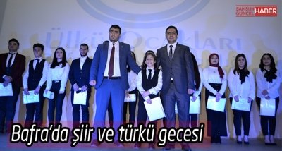 Bafra'da şiir ve türkü gecesi