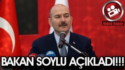 Bakan Soylu Açıkladı!!!