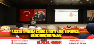 BAŞKAN DEMİRTAŞ KADINA ŞİDDETE KARŞI TOPLUMSAL BİLİNCİ OLUŞTURMALIYIZ