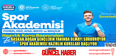 BAŞKAN DOĞAN GENÇLERİN YANINDA OLMAYI SÜRDÜRÜYOR SPOR AKADEMİSİ HAZIRLIK KURSLARI BAŞLIYOR