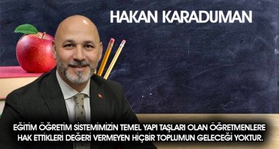 Başkan Karaduman'dan Öğretmenler Günü Mesajı