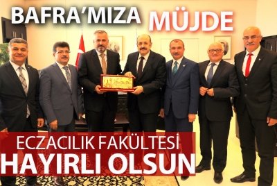 BAŞKAN KILIÇ'TAN ECZACILIK FAKÜLTESİ TEŞEKKÜRÜ