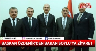 BAŞKAN ÖZDEMİR'DEN BAKAN SOYLU'YA ZİYARET