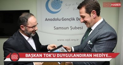 Başkan Tok'u duygulandıran hediye