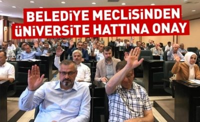 Belediye meclisinden üniversite hattına onay