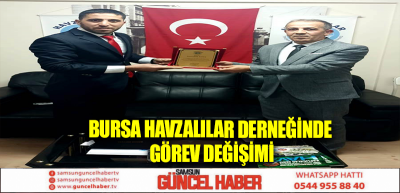 Bursa Havzalılar Derneğinde Görev Değişimi