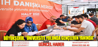 BÜYÜKŞEHİR, “ÜNİVERSİTE YOLUNDA GENÇLERİN YANINDA”