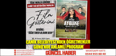 Canik Belediyesi’nden Öğretmenler Günü’nde Anlamlı Program