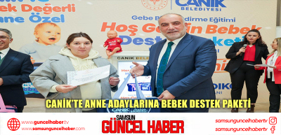 Canik'te Anne Adaylarına Bebek Destek Paketi