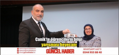 Canik’te öğrencilerin bilgi yarışması heyecanı