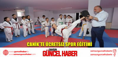 Canik'te ücretsiz spor eğitimi