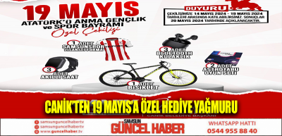 Canik’ten 19 Mayıs’a Özel Hediye Yağmuru