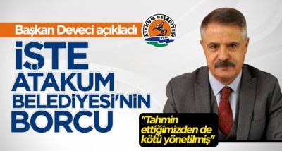 Cemil Deveci açıkladı: İşte Atakum Belediyesi'nin toplam borcu