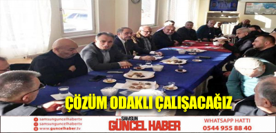 Çözüm odaklı çalışacağız