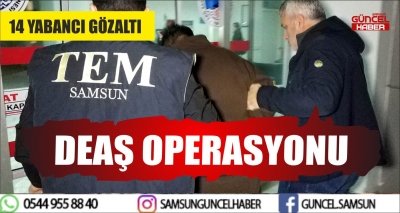 DEAŞ OPERASYONU 14 YABANCI GÖZALTI