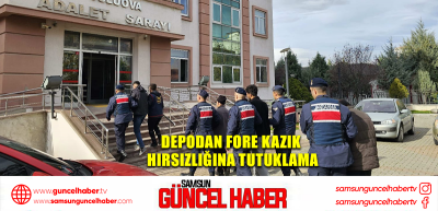 Depodan fore kazık hırsızlığına tutuklama