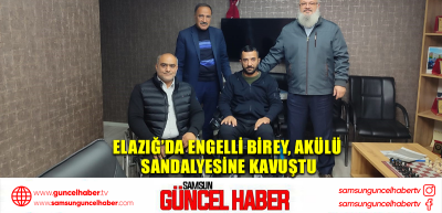 Elazığ’da engelli birey, akülü sandalyesine kavuştu