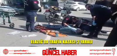 Elazığ’da trafik kazası: 2 yaralı 