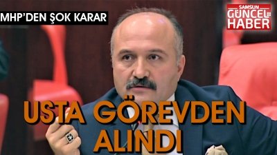 ERHAN USTA GÖREVDEN ALINDI