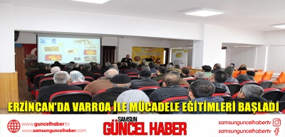 Erzincan'da varroa ile mücadele eğitimleri başladı