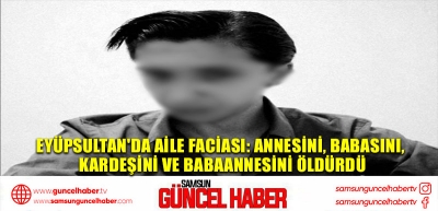 Eyüpsultan'da aile faciası: Annesini, babasını, kardeşini ve babaannesini öldürdü